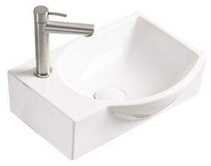 Mexen Mista pravi nadpultni umivalnik 40 x 28 cm, bel - 22174000R