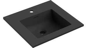 Mexen Otis vgrajena umivalnik 51 x 46,5 cm, črna mat - 25185071