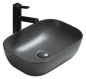 Mexen Rita vgradni umivalnik 45 x 32 cm, temno siva mat - 21084571
