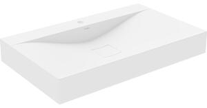 Mexen Poli nadpultni umivalnik iz konglomerata 1/O 80 x 48 cm, bel - 23028001