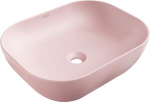 Mexen Rosa nadpultni umivalnik 50 x 40 cm, roza mat - 21095044