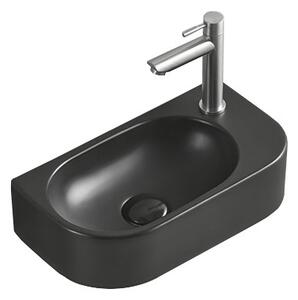 Mexen Viera umivalnik nad pultom levi 40 x 21 cm, črna mat - 21274085L