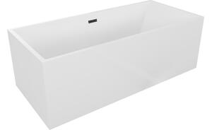 Mexen Vigo samostoječa kad 178,5 x 80 cm, bela, črni preliv - 51251788000-70