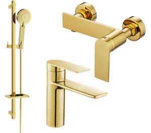 Mexen Zero DQ40 tuš set, zlat - 71104DQ40-50