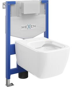 Mexen Margo podometni WC komplet Fenix XS-F z WC skledo, beli sijaj - 6803342XX00