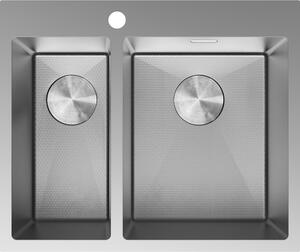 Mexen Flexo jeklena pomivalno korito 1,5-prekatno 610 x 510 mm, inox HC - 6446611500-01HC