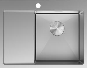 Mexen Exar enokomorni pomivalno korito iz nerjavečega jekla z odcejalnikom, desno 620 x 480 mm, inox - 6432621005P-01
