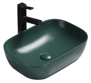 Mexen Rita umivalnik nad pultom 45 x 32 cm, temno zelena mat - 21084547