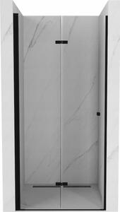 Mexen Lima zložljiva tuš vrata 80 cm, prozorna, črna - 856-080-000-70-00