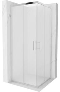 Mexen Rio kvadratna pršna kabina 80 x 80 cm, mraz, krom - 860-080-080-01-30