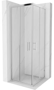 Mexen Rio kvadratna tuš kabina 70 x 70 cm, prozorna, krom - 860-070-070-01-00