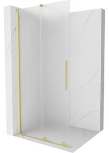 Mexen Velar drsna Walk-in tuš stena 80 x 200 cm, zmrzal 8 mm, zlata brušena - 871-080-000-33-55