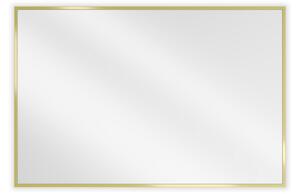 Mexen Loft pravokotno kopalniško ogledalo 90 x 60 cm, zlati okvir - 9852-090-060-000-50