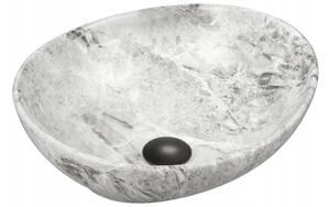 Mexen Elza umivalnik nad pultom 40 x 33 cm, siva kamen - 21014093
