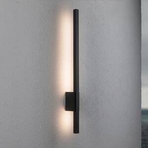 Paulmann Stan LED zunanje stensko svetilo 80 cm, Črna, Kovina, Sodobni