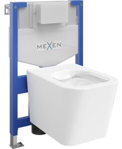 Mexen Teo podometni WC komplet Fenix XS-F z WC školjko, beli sijaj - 6803385XX00