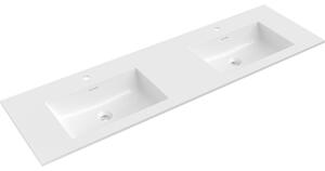 Mexen Otis vgradni dvodelni umivalnik 161 x 46,5 cm, beli sijaj - 25181600D