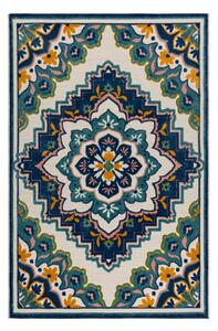 Modra zunanja preproga 200x290 cm Beach Floral – Flair Rugs