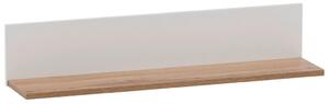 STENSKI REGAL 80/15,7/17,3 cm bela, hrast wotan