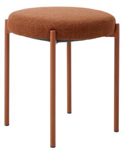 Kovinski stolček v barvi terakote Pelican – Unique Furniture