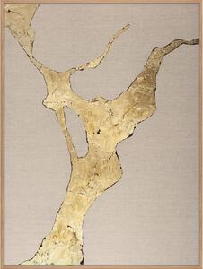 Ročno naslikana slika 90x120 cm Wild Horizon Gold – Malerifabrikken