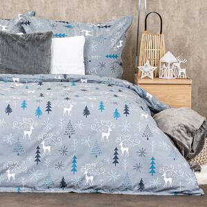 4Home Bombažno posteljnino Elegant deer grey, 140x 200 cm, 70 x 90 cm, 140 x 200 cm, 70 x 90 cm