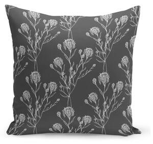 Blazina s polnilom Kate Louise Dark Grey Nature, 43 x 43 cm