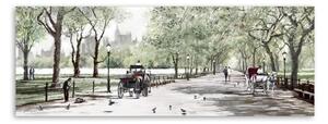 Slika Styler Canvas Watercolor Centralni park II, 60 x 150 cm