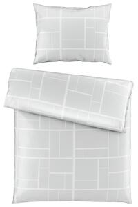 POSTELJNINA ALINE 140/200 cm saten siva
