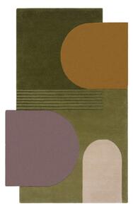 Zelena volnena preproga 180x120 cm Lozenge - Flair Rugs