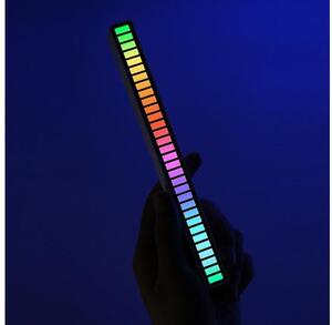 LED RGB aku. dekorativni stolpec USB - glasbeno delovanje 18cm