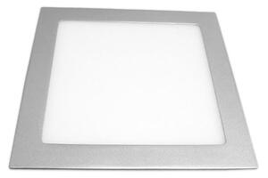 18W vgradni LED panel 4000K pravokotni srebrni