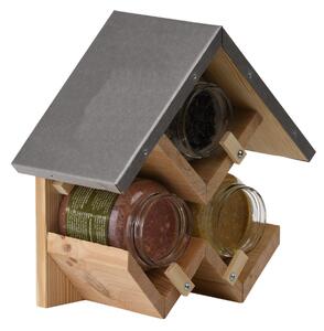 Ptičja hišica s policami Esschert Best for Birds (1,3 x 24,3 x 24,7 cm, les)