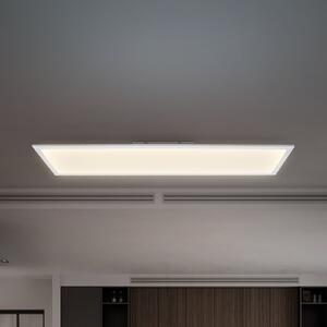 B.K. Licht LED-panel Brian CCT, bel, 100 x 25 cm, daljinski upravljalnik, zatemnjen, Bela, Študija / pisarna, Kovina