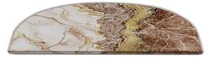 Kremno beli/svetlo rjavi komplet preprog za stopnice 16 ks 20x65 cm Golden Marble – Vitaus