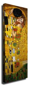 Stenska reprodukcija na platnu Gustav Klimt The Kiss, 30 x 80 cm