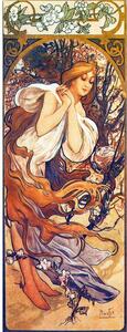 Reprodukcija slike Alfons Mucha - Spring, 80 x 30 cm