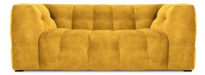 Rumena žametna zofa Windsor & Co Sofas Vesta, 208 cm