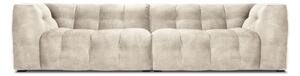 Bež žametna zofa Windsor & Co Sofas Vesta, 280 cm