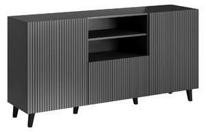 Komoda Remeta 109, Antracit, Črna, 82x151x40cm