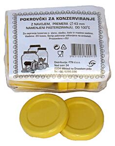 Gospodinjski set pokrovov z navojem (∅ 4,3 cm, 20 kosov)