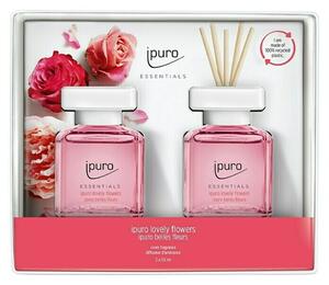 Dišava za prostor Ipuro ESSENTIALS Lovely Flowers (2 x 50 ml)