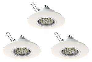 Eglo 78704 - SET 3x LED Vgradna svetilka PENETO 1xGU10/3,3W/230V bela