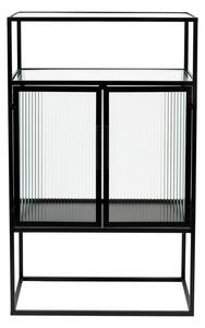 Črna kovinska vitrina 65x105 cm Boli – Dutchbone