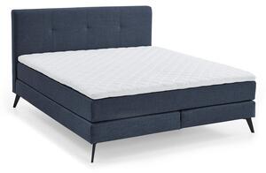 Temno modra boxspring postelja 180x200 cm ANCONA – Meise Möbel