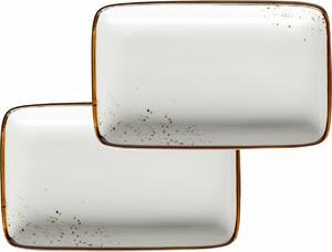 Mäser 2-delni set pladnjev Pintar Bele rjave pike21 x 13 x 3 cm