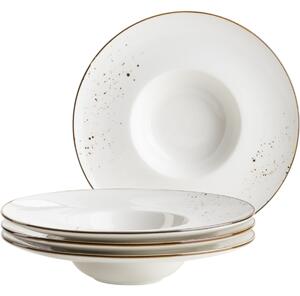 Mäser 4-delni komplet krožnikov za gurmane PintarBele rjave pike 26 cm