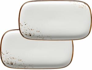 Mäser 2-delni set pladnjev Pintar Bele rjave pike25 x 14 x 2 cm
