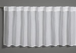 Bela prosojna zavesa 45x140 cm Jacquard-Voile - Gardinia