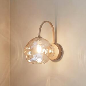 TK Lighting Stenna svetilka Lava, bež, steklo, višina 21 cm, G9, zatemnjen, Bež, Dnevna soba / jedilnica, Steklo